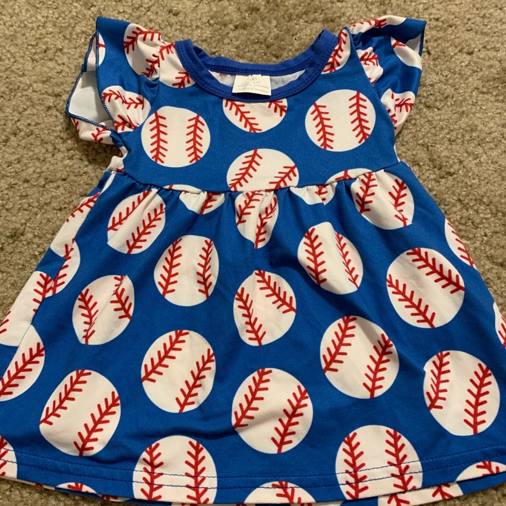 Baby girls baseball top